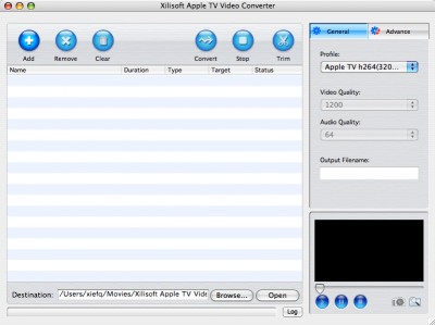 Xilisoft AppleTV Video Converter for Mac 2 3.9.21.060 screenshot