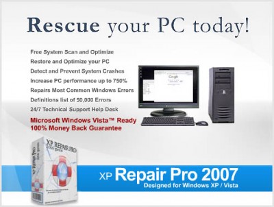 XP Repair Professional 2007.912 screenshot