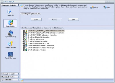 XP Tools Standard Version 9.98 screenshot