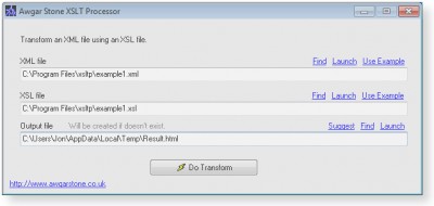 XSLT Processor 1.6.0.11 screenshot