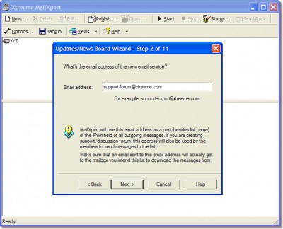Xtreeme MailXpert Professional Edition 3.0 screenshot