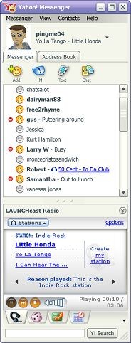 Yahoo Messenger 1.0.4 screenshot