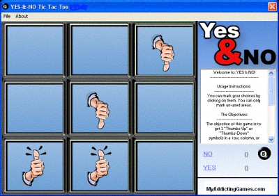 Yes and No Tic Tac Toe 1.3 screenshot