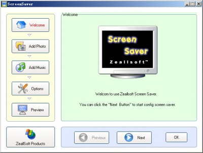 Zeallsoft Screen Saver 2.1 screenshot
