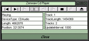Zenwaw Cd Player 1.00 screenshot