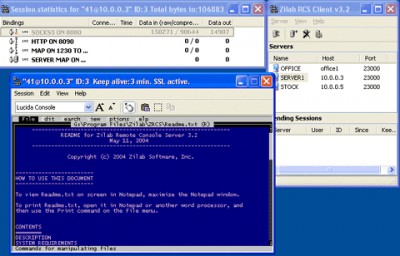 Zilab Remote Console Server 3.2.9 screenshot