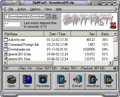 ZipItFast! 3.1 screenshot