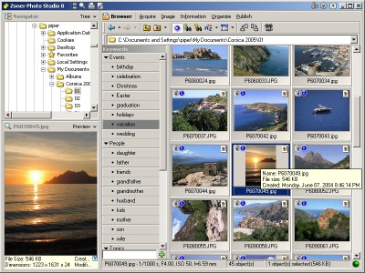 Zoner Photo Studio 8 Home 1.0 screenshot