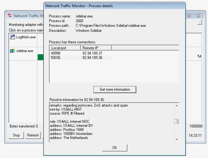 Network Traffic Monitor 2.01 review and download