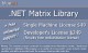 .NET Matrix Library
