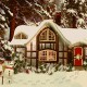 3D Snowy Woodland Cottage