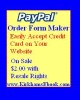 Paypal Order Form Maker $2.00 with Resale Rights