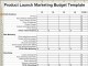 Product Launch Plan Marketing Budget